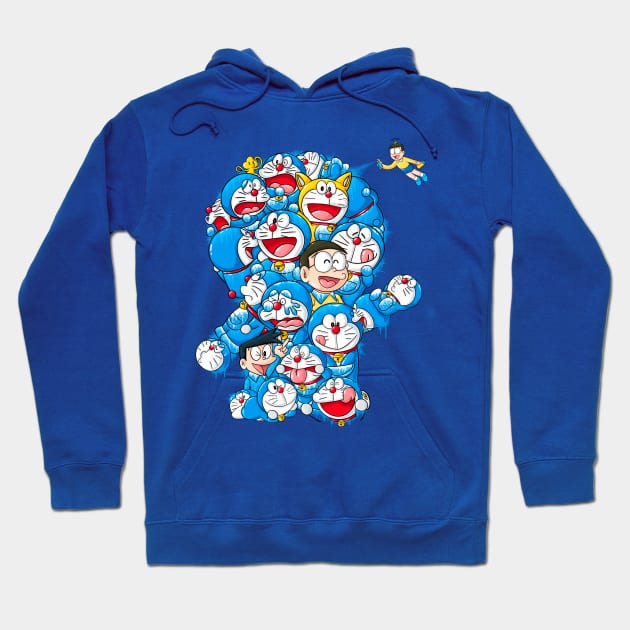 doraemon Hoodie by Mactivo